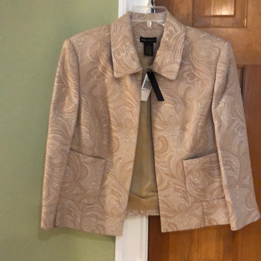 Gold shimmer evening blazer
